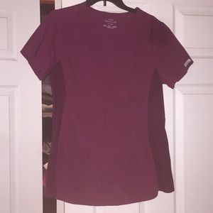 Maternity scrub top size medium with stretch sides